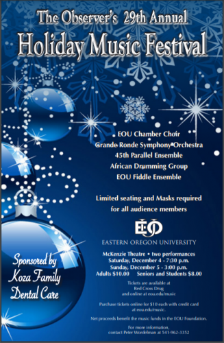 La Grande performers unite for 29th Annual Holiday Music Festival